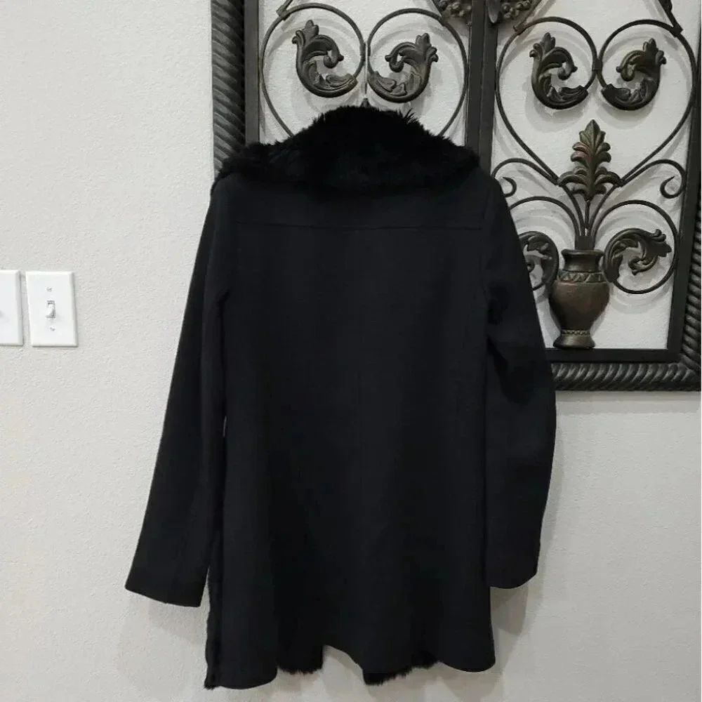 Nanette Lepore Luscious Rabbit Fur Knit Coat